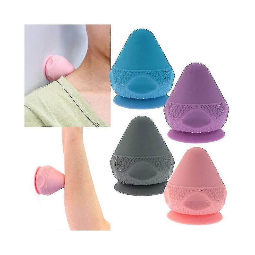Pink (Pink) Mountable Massage Therapy Tool, Myofascial Suction Cup Wall Massager Myofascial Release Ball For Sore Muscles, Stress Relief-Good
