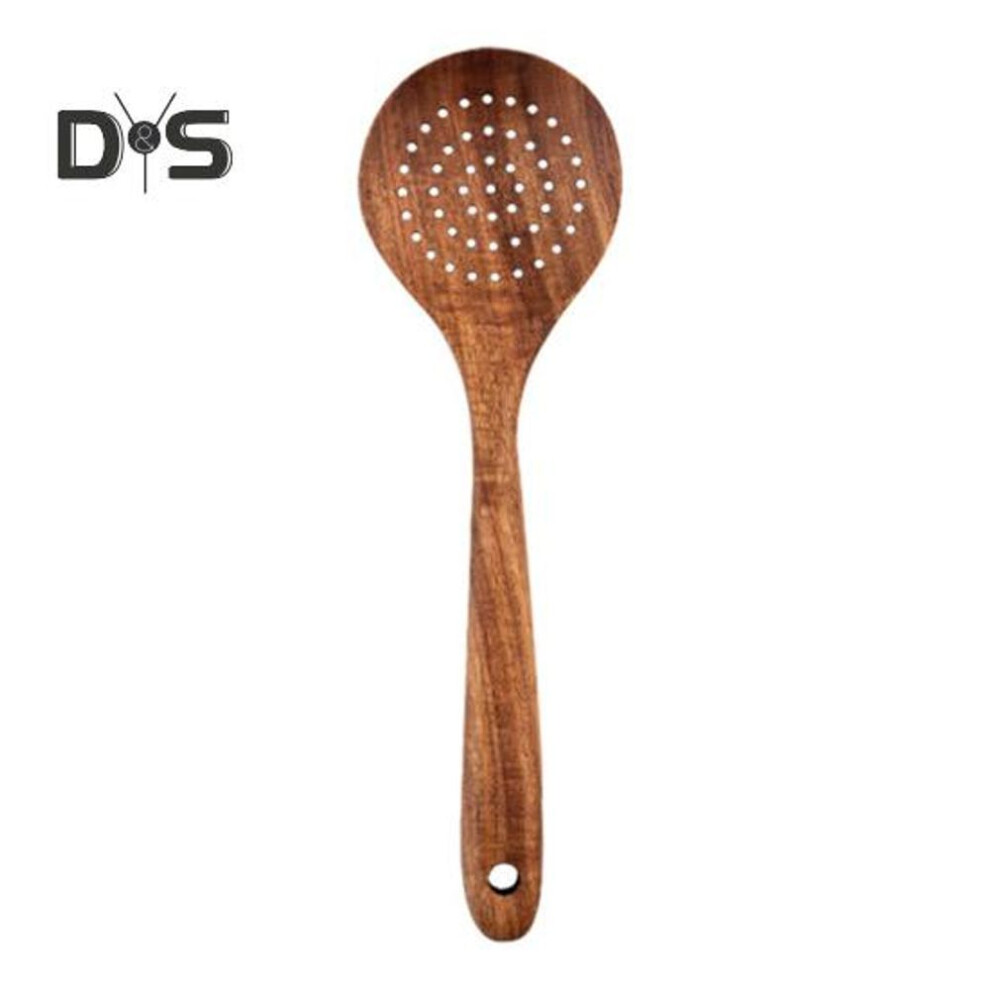 (as the picture, D) Wooden Kitchenware Household Spatula Soup Spoon Mixing Spoon Non-stick Scratch-free Kitchenware For Everyday Use