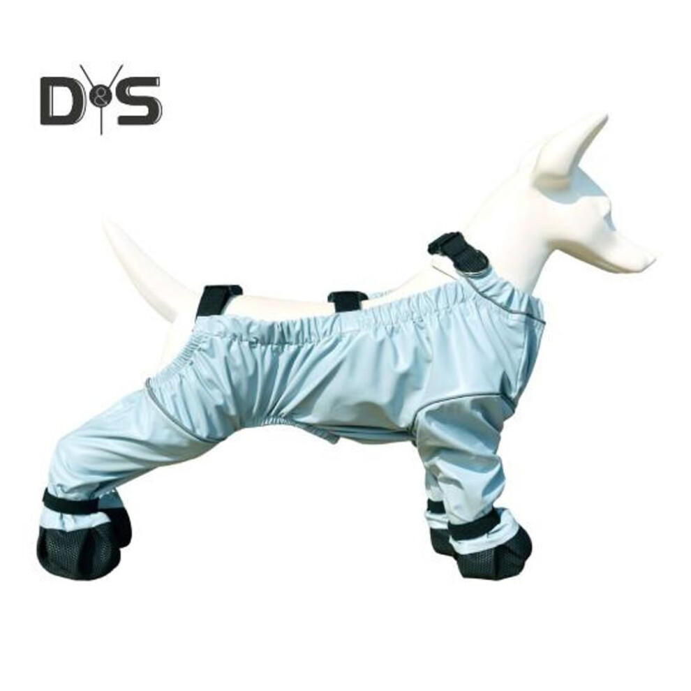 (as the picture, XL) Dog Boots Leggings Waterproof Suspender Booties Anti-slip Dog Paw Protector Dirty-proof Dog Snow Rain Pant Shoes For Outdoor Walking Running Hiking