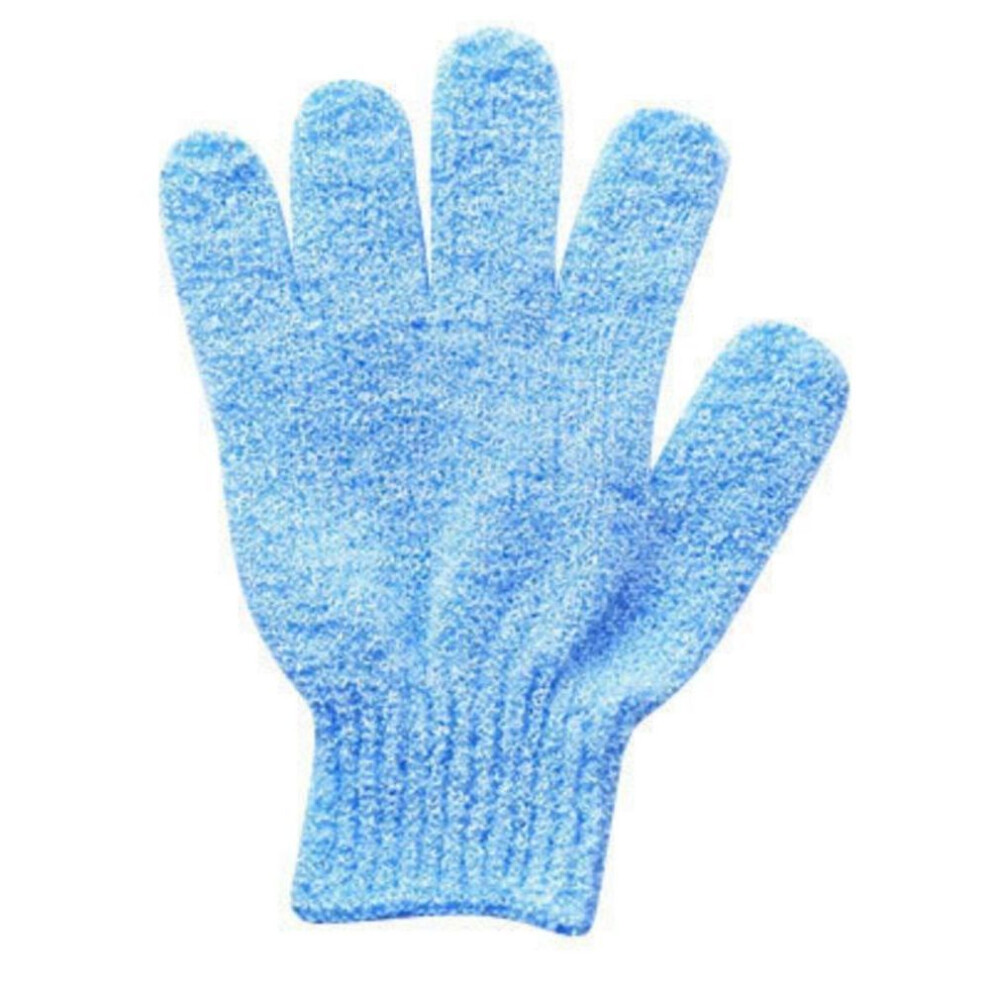 (blue, 1 pc) Bath Exfoliating Mitt Glove Skin Wash Spa Massage Scrub Body Scrubber Cleaner Glove