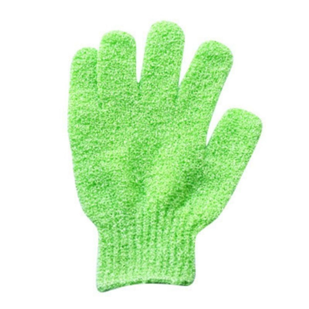 (green, 1 pc) Bath Exfoliating Mitt Glove Skin Wash Spa Massage Scrub Body Scrubber Cleaner Glove