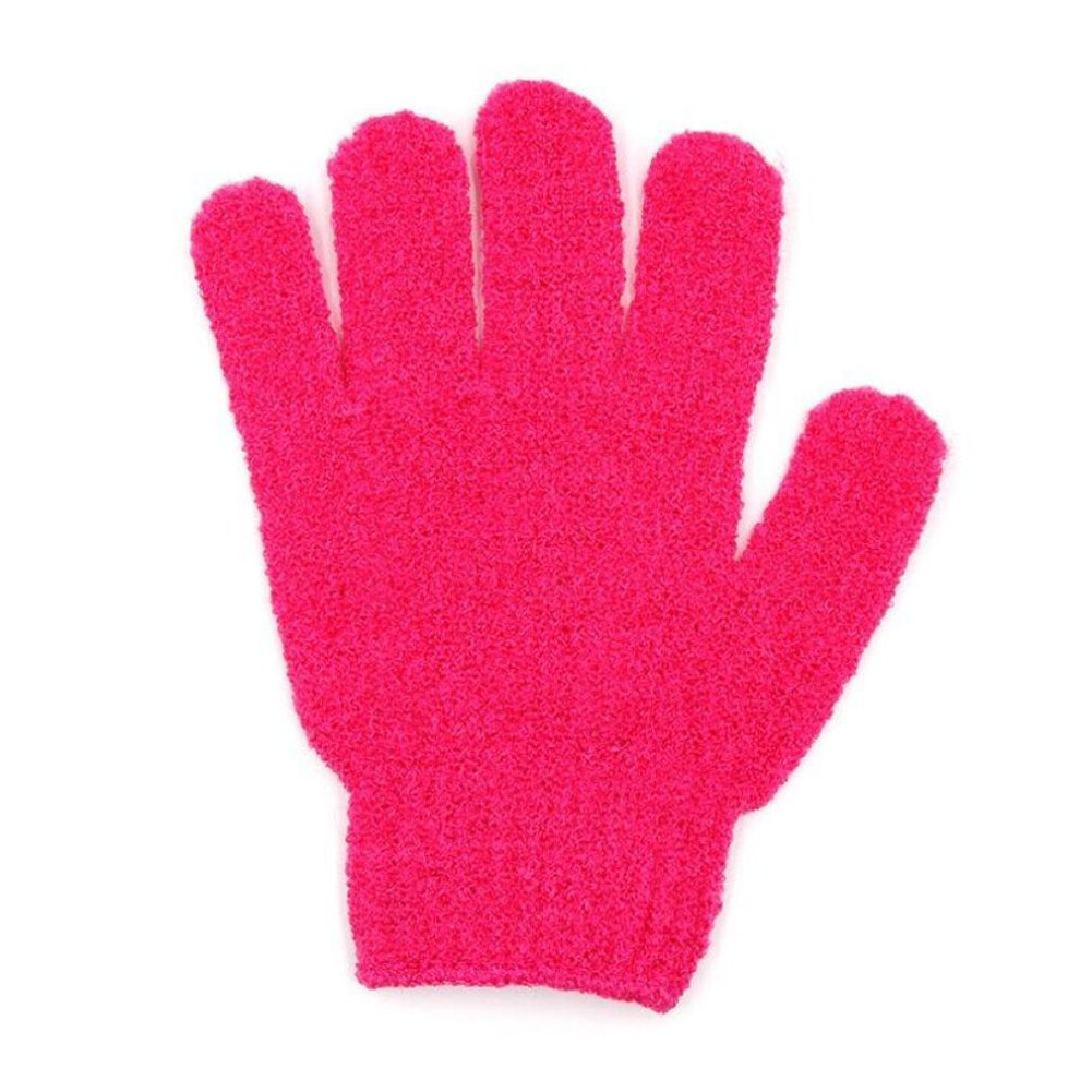 (rose pink, 1 pc) Bath Exfoliating Mitt Glove Skin Wash Spa Massage Scrub Body Scrubber Cleaner Glove