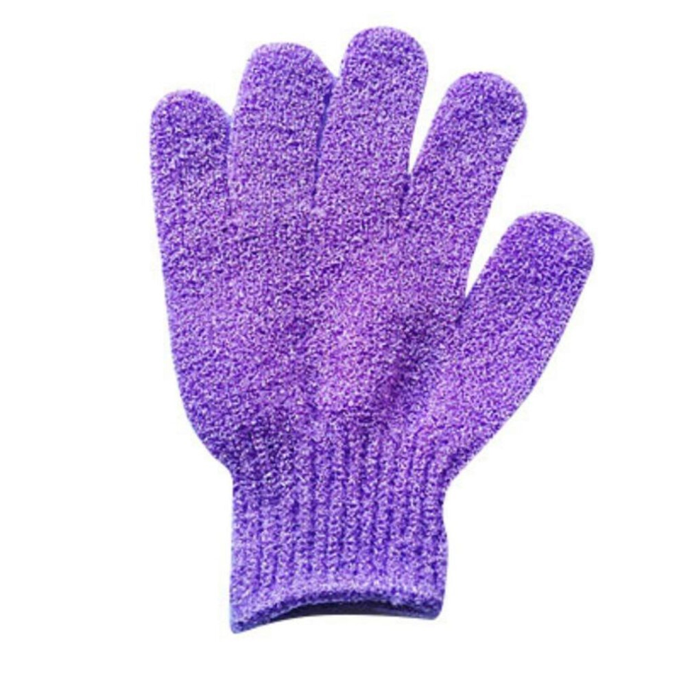 (purple, 1 pc) Bath Exfoliating Mitt Glove Skin Wash Spa Massage Scrub Body Scrubber Cleaner Glove