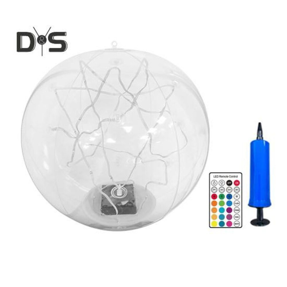 (multicolor, 1pc) Floating Solar Pool Lights Inflatable Light-up Balls Floating Waterproof Led Light With Remote Control For Inground Pool Outdoor Party Decor