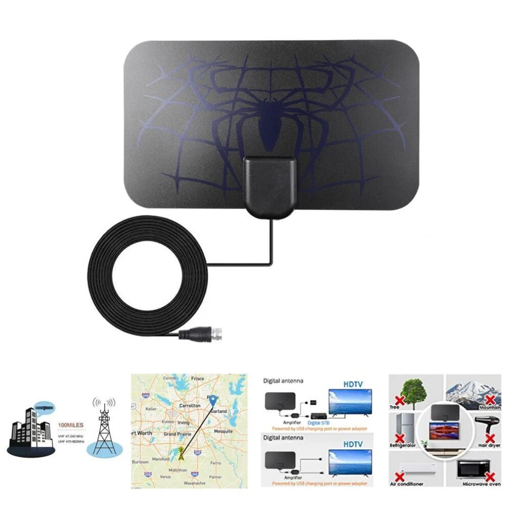 Tv antenna signal amplifier 25db adjustable digital tv dtv box digital 3000 miles booster active indoor car boat camper