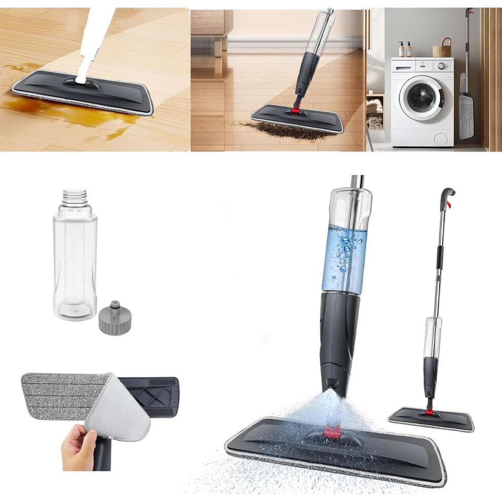360 Degree Spin Flat mop Cleaning household products spray Lazy mop Folding water spray mop for All Floor Surfaces