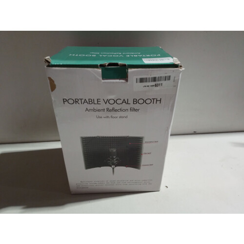 NEW-OPENED BOX Gleeya Microphone Isolation Shield, Vocal Booth Isolation Shield 2