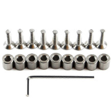 (As show, One size) 9 Pcs MK3 Heated Bed Spacer Aluminum Spacer Kit 6X6X3Mm Spacer compatible with Prusa MK3 3D Printer Hot Bed Accessories