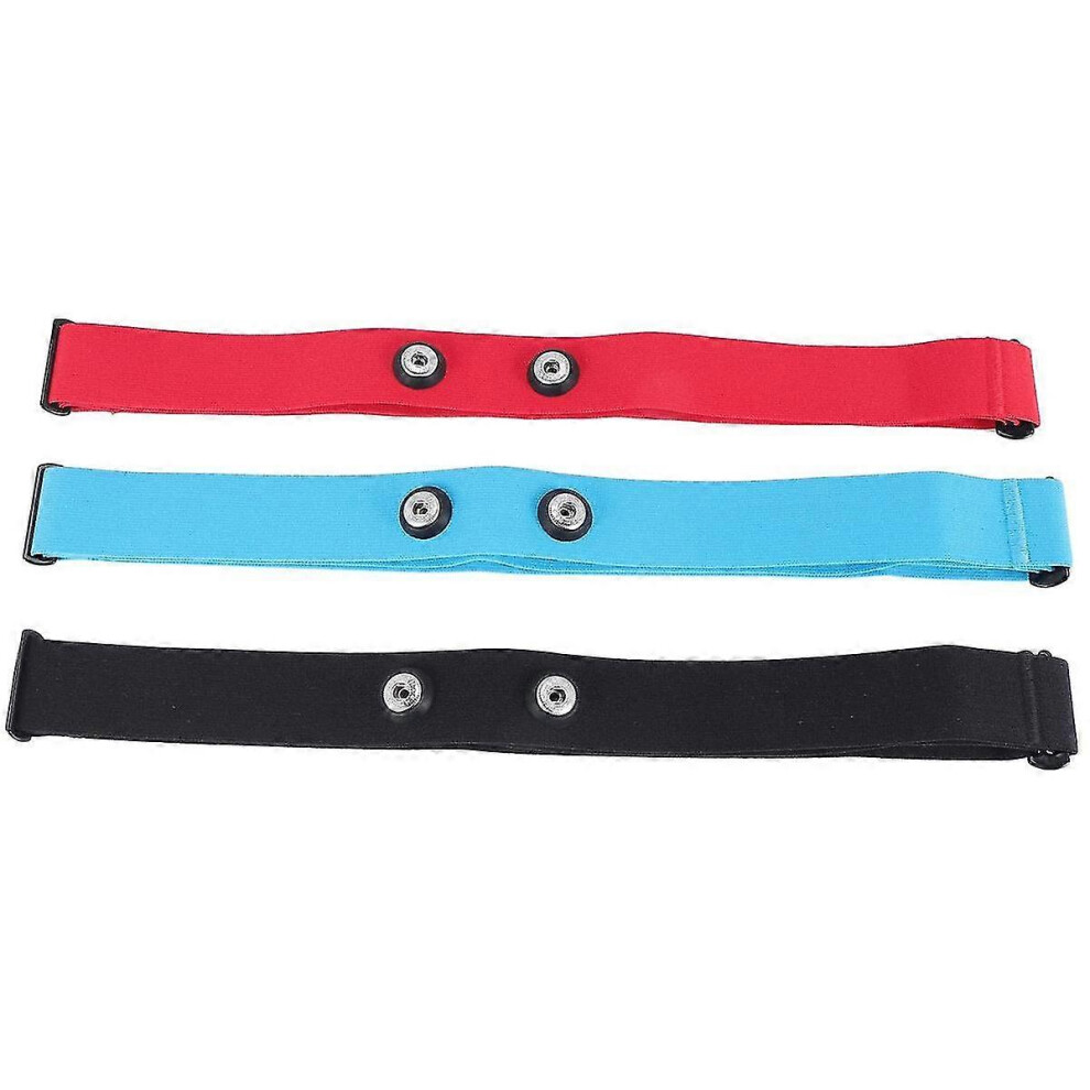 Kikidex (As Show, One Size) 3Pcs Compatible With Heart Rate Chest Strap Adjustable Elastic Strap Compatible With Sports Wireless Monitor Rate Belt A