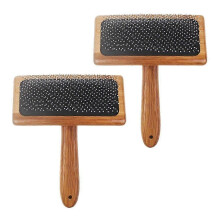 (As show, One size) 2pcs Wool Carders, Wool Carding Comb, Hand Carders compatible with Wool, Comb Bamboo Air Cushion Fur Rugs