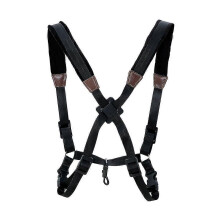 (As show, One size) Saxophone Strap,Universal Double Shoulder Leather Strap compatible with Sax, Adjustable Padded Harness Strap compatible with Baritone Tenor Alto