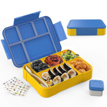 (As show, One size) Bento Lunch Box, 1300ML Lunch Box for Children, Bento Box Set, Leak-Proof Lunch Box Snack Boxes for Work, Nursery, School, Picnic, Trips,blue