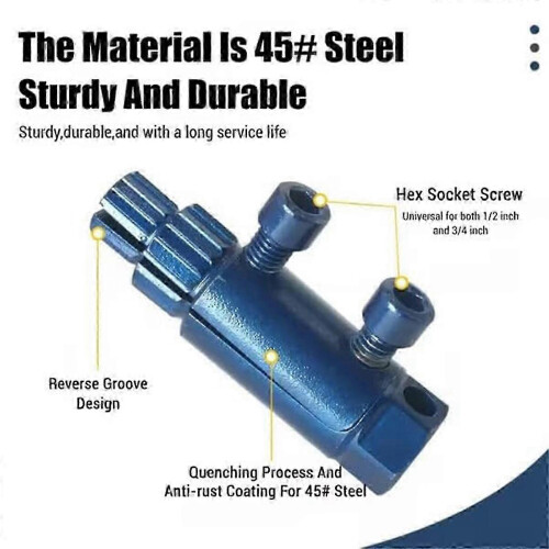 (As show, One size) Broken Pipe Thread Extractor, Broken Valve Thread Extractor, Stripped Screw Extractor, Faucet Valves Screws Extractor 1