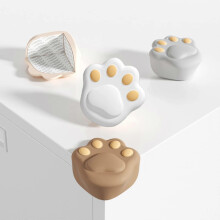(As show, One size) 4 PCS Paw Prints Corner Protector Soft Corner Protector Corner Protectors Child Safety Corner Protector Window Table Hemming Sticker Corner Protection