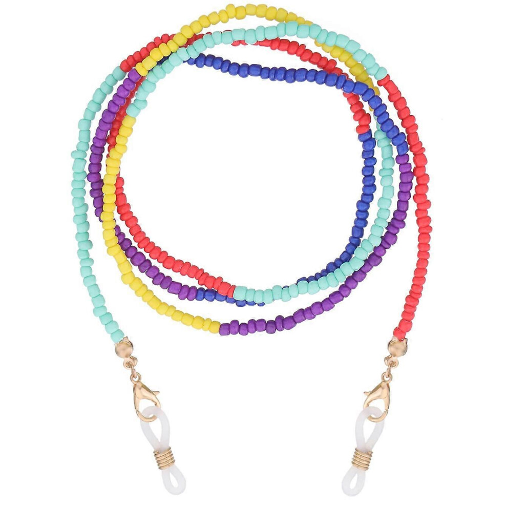 Kikidex (As Show, One Size) Beaded Glasses Chain For Women Men Girls Colorful Eyeglasses Strap Eyewear Retainer Lanyards 8#