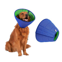 (As show, One size) Recovery Collar for Dogs, Dog Cones After Surgery Soft Adjustable Breathable Dog Medical Collar Anti-Bite/Lick Protection Neck Cone, L
