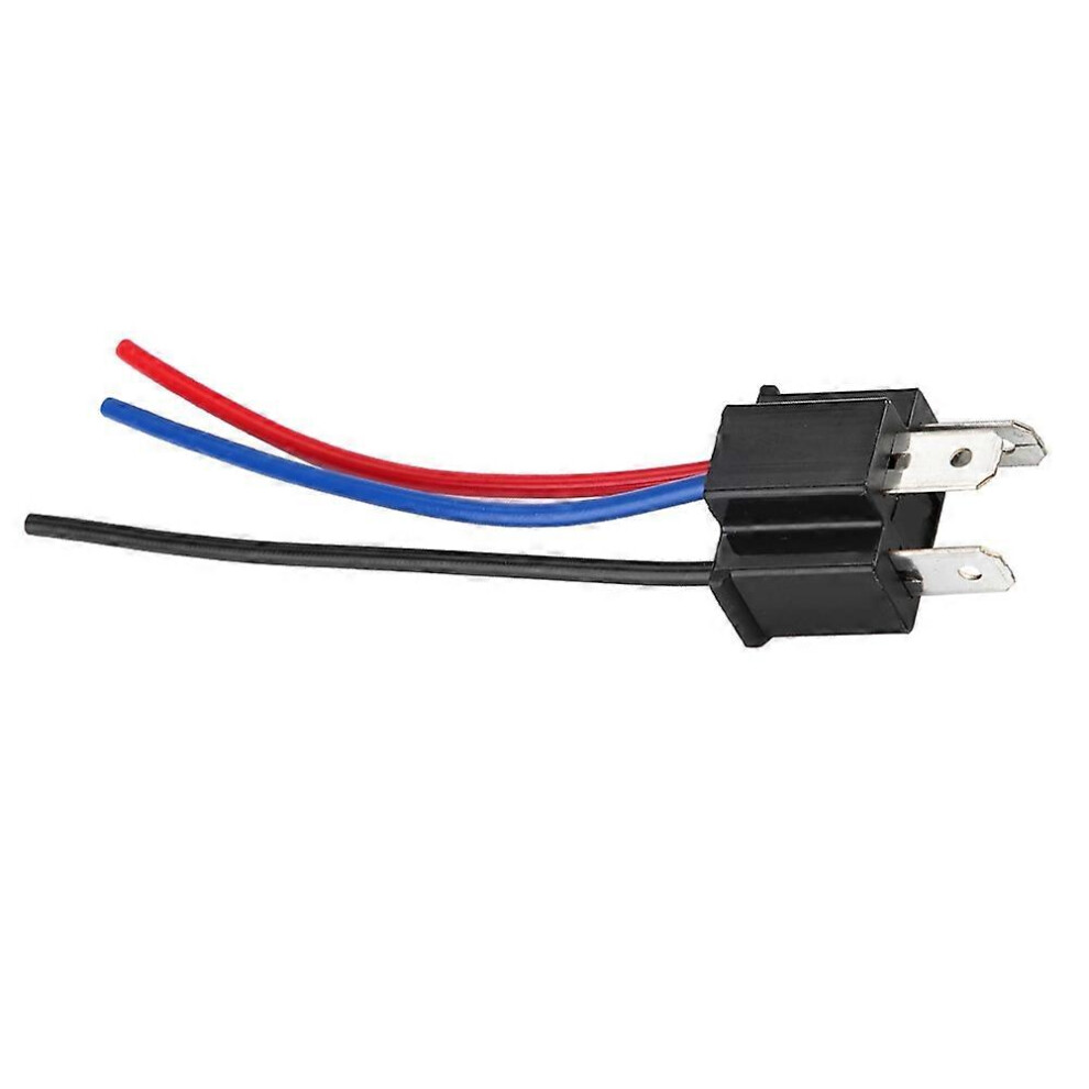 (As Show, One Size) H4 Male Head Extension Connector Plug Socket With Wire Harness Heavy Duty 6909775627761