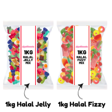 2kg Halal Sweets (1kg Jelly / 1kg Fizzy)