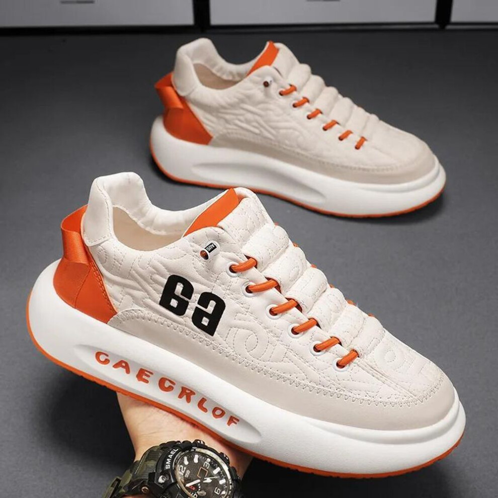 (white, 39) Men Sneakers Spring Breathable Comfort Casual Shoes Male Flat Shoe Fashion Luxury Brand No-slip Running Shoes Tennis Sports Shoe