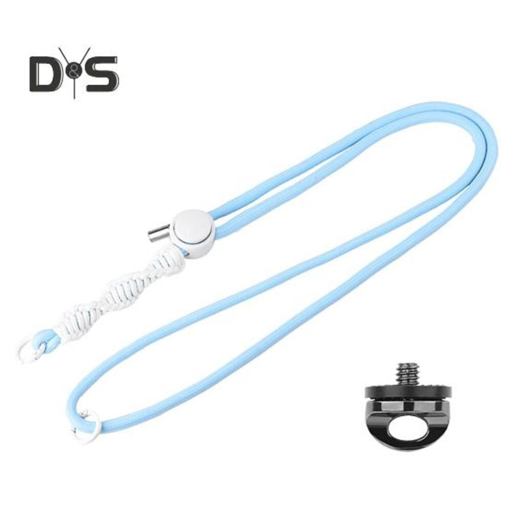 (light blue) Anti-lost Rope Strap Lanyard Neck Sling For Insta360 X4 Cameras Adjustable Length Camera Rope Braiding Camera Strap For Pocket 3
