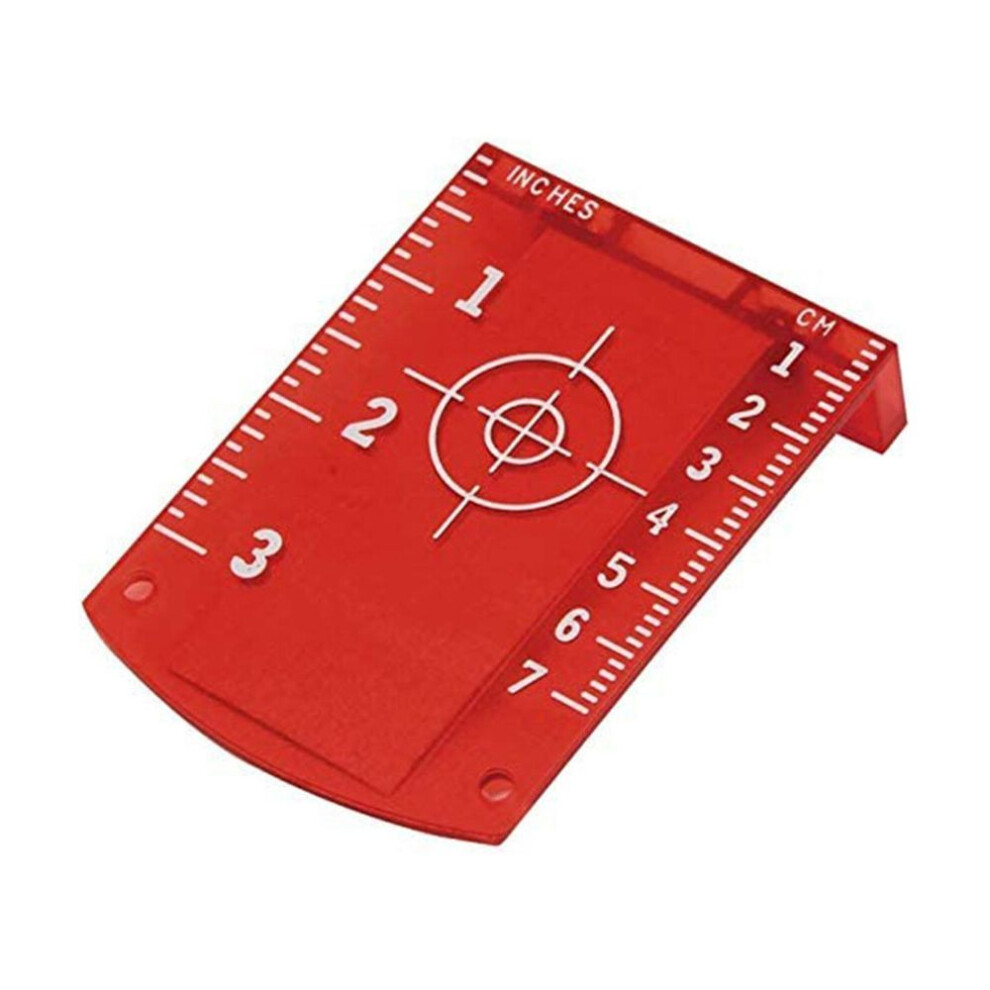 (red) Inch/cm Laser Target Card Plate Green/Red Laser Level For Line Laser Enhancement Can-Be Magnetic/Hanging-On Wall & Floor