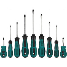 (As show, One size) 9pcs Screwdriver Set Include Screwdrivers for Phillips and Slotted Screws with Magnetic Ring and Screw Storage Mat