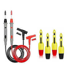 (As show, One size) Wire Piercing Probe Insulation Piercing Clip Wire Piercing Tool compatible with Inspection Of Automotive Circuits with 2 Test Leads