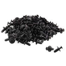 (As show, One size) 120 X 6Mm Car Plastic Rivets Hole Dia Fastener Bumper Push Pin Clips