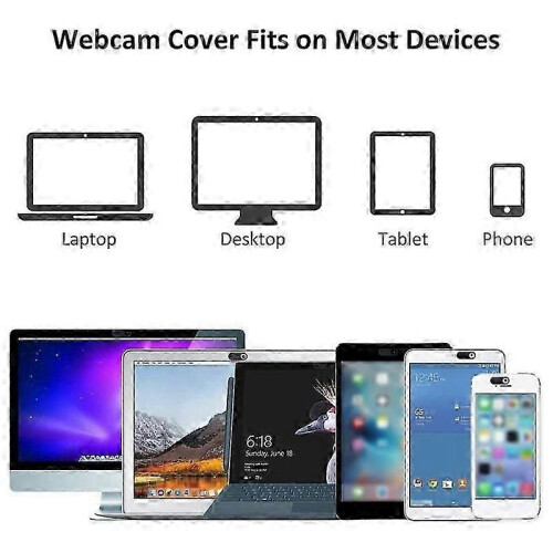 (As show, One size) , 12-Pack Ultra Thin Design Web Camera Cover Slide compatible with Laptop, PC, , , Computer, , Pro- 2