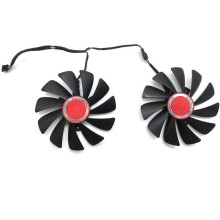 (As show, One size) 2PCS 95MM FDC10U12S9-C CF1010U12S Cooler Fan Replace compatible AMD Radeon RX 580 590 RX580 RX590 Image C-C12