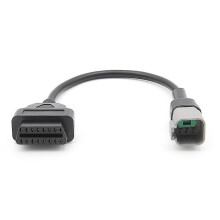 (As show, One size) 6PIN to 16PIN Diagnostic OBD2 Cable Adapter, OBDII Scanner Replacement compatible CAN AM ATV UTV Motorcycle Bike Tools-C13