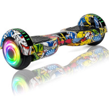 SISIGAD Hoverboard for Kids Ages 6-12, with Built-in Bluetooth Speaker and 6.5" Colorful Lights Wheels, Safety Certified Self Balancing