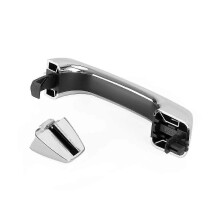 (As show, One size) Exterior Outside Door Handle W/ Cover Chrome Front Rear compatible Hummer H3 2006-2010 1253074667-C13