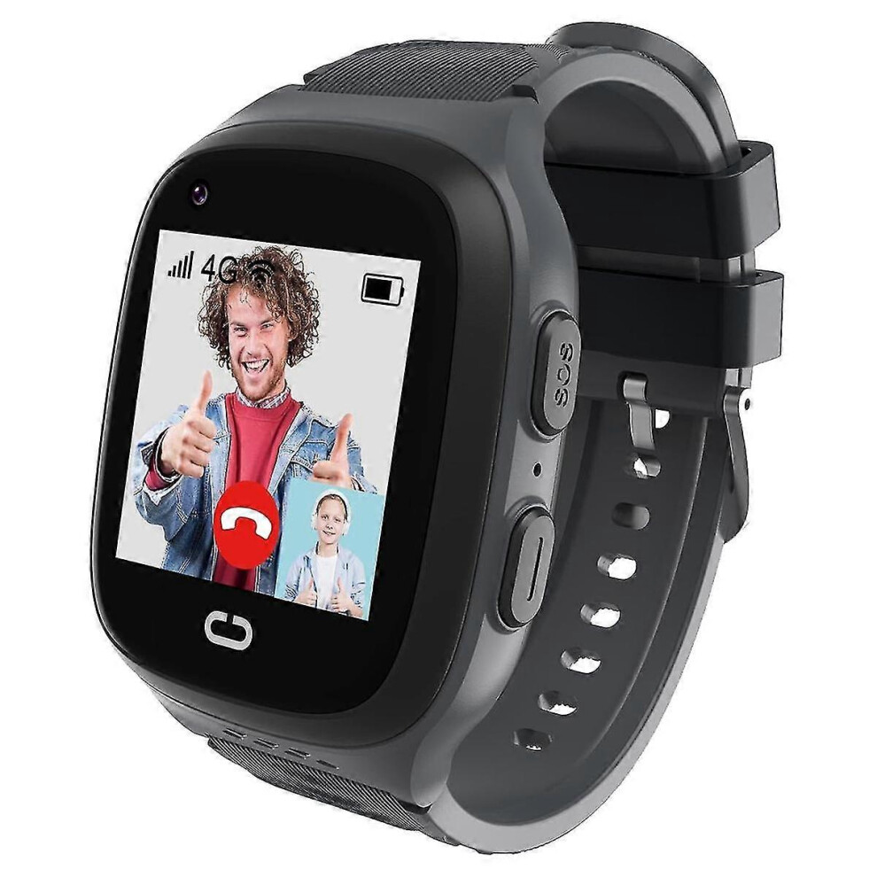 (As Show, One Size) 4G Kids Smart Watch With Gps Tracker & Video Calling, One-Key Sos Call Voice Chat Camera Gps Tracker Watch Compatible Kids-C13 4909775545944