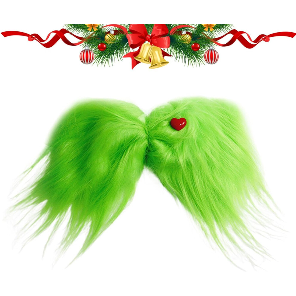 Green Hair Clips | Creative Green Bow Clip with - Christmas Tree Decorations, Holiday Hair Accessories for Hair Styling