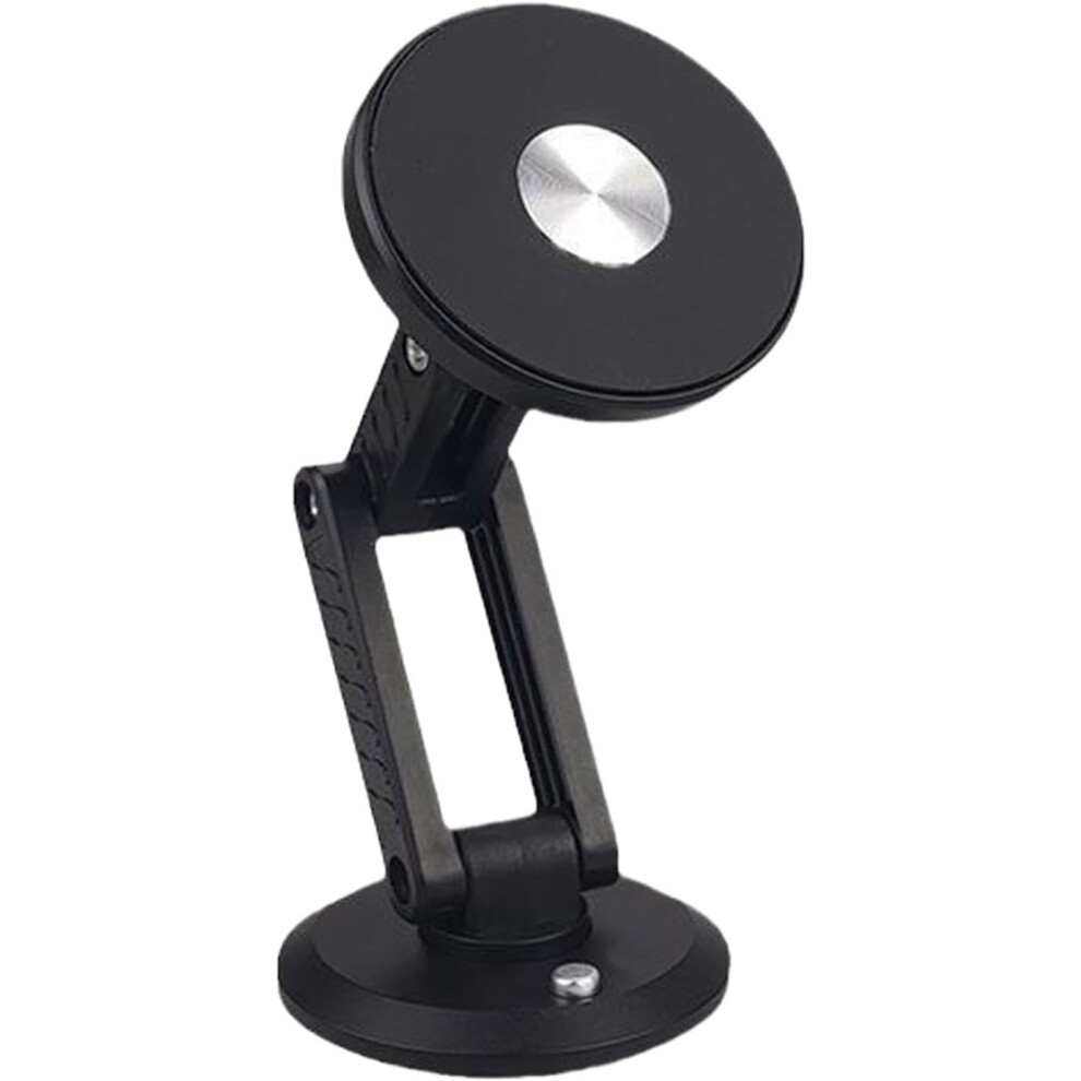(Black) Car Dashboard Phone Holder, Magnetic Mobile Phone Bracket with Adjustable Arm, Car Mount Phone Holder with Strong Adhesive, Multifunctional Desk