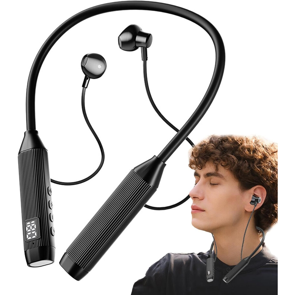Wireless Stereo Neckband Earbuds | Neckband Headphones Wireless Sports Earphones,Sport Neckband Wireless Headphones for Hiking, Running, Workout