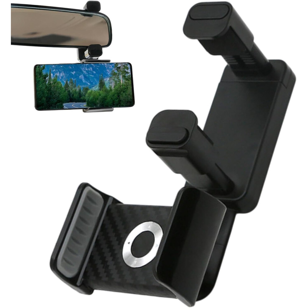 Rearview Phone Holder | Cell Phone Holder Clip,Mobile Phone Holder Cradle for All 3.5-7 Inch Cell Phones, Phone GPS Holder, Car Accessories