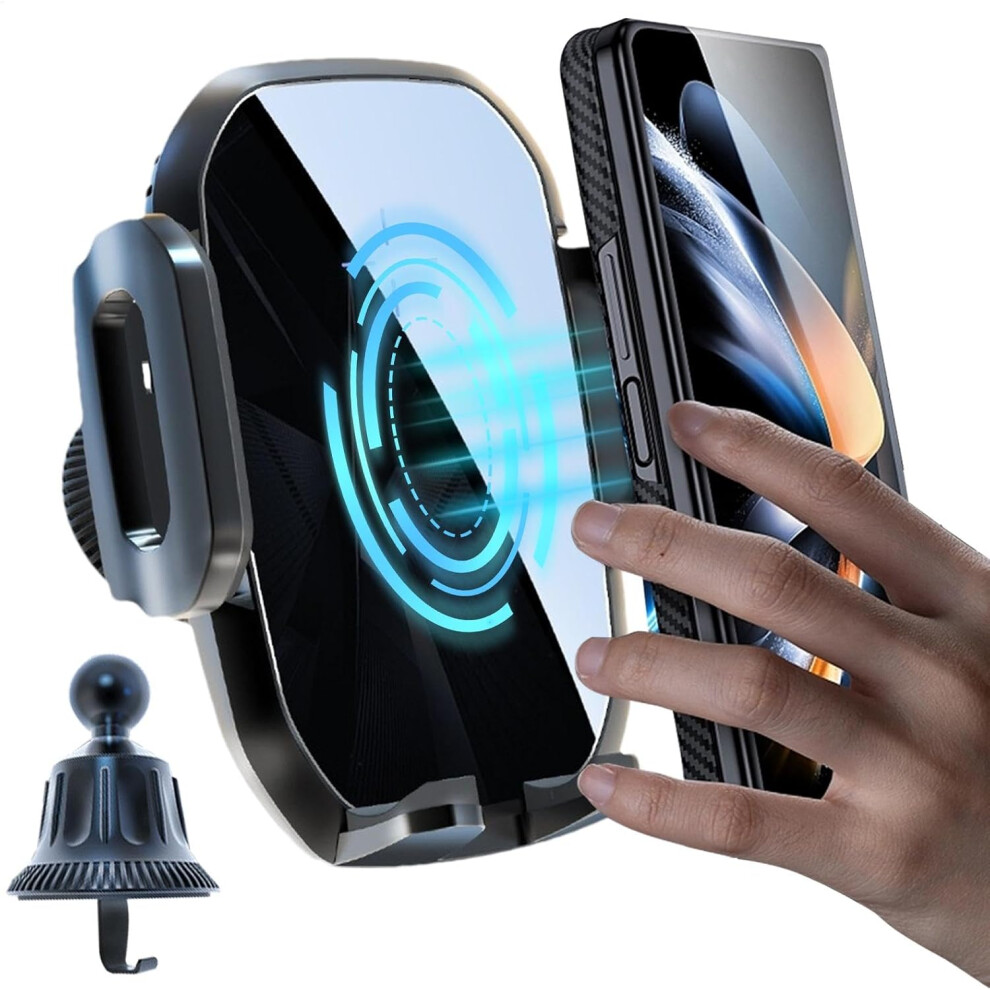 Wireless Car Charger | Fast Charging Phone Holder | Wireless Car Charger 15W Car Charger Phone Holder Mount For Windshield Dashboard 9421911701212