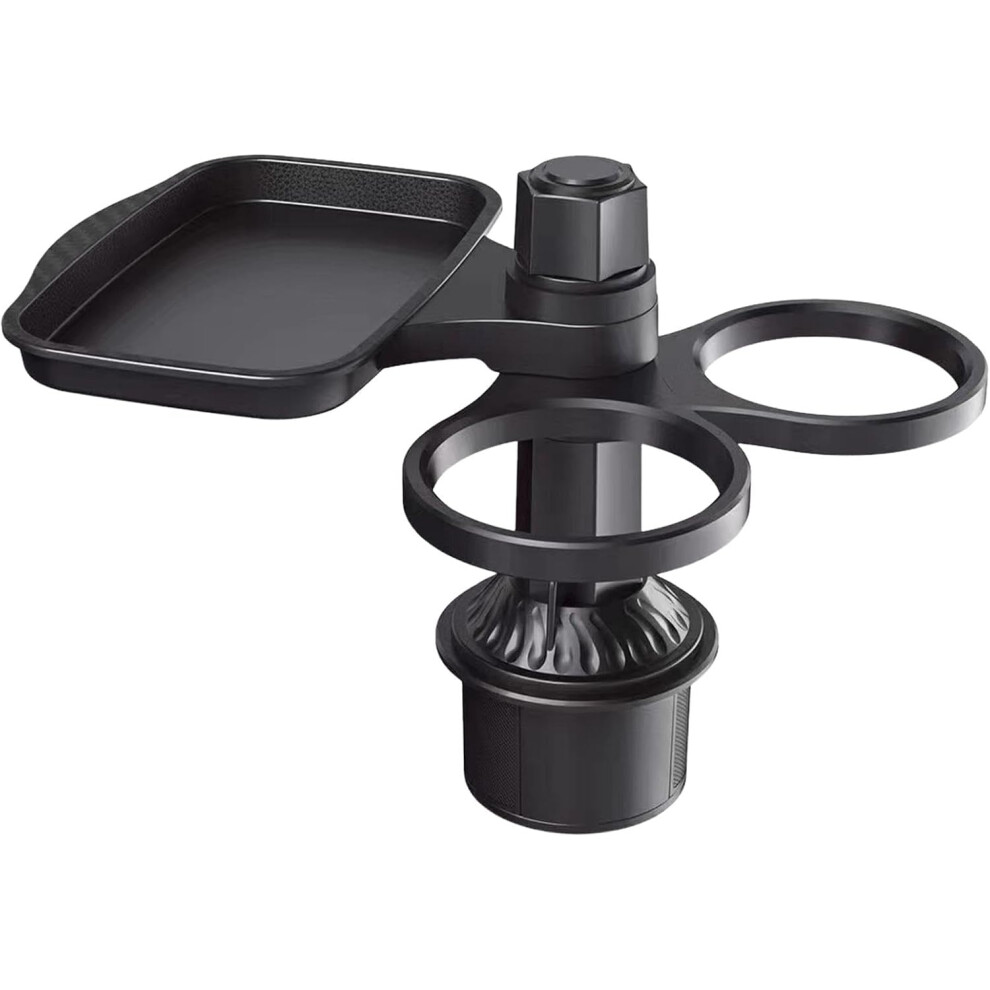Car Cup Holder Adapter, Car Cup Holder Expander | 360 Degree Rotation Car Seat Cup Holder Tray | Adjustable Snack Tray Double Drink Cup Holder