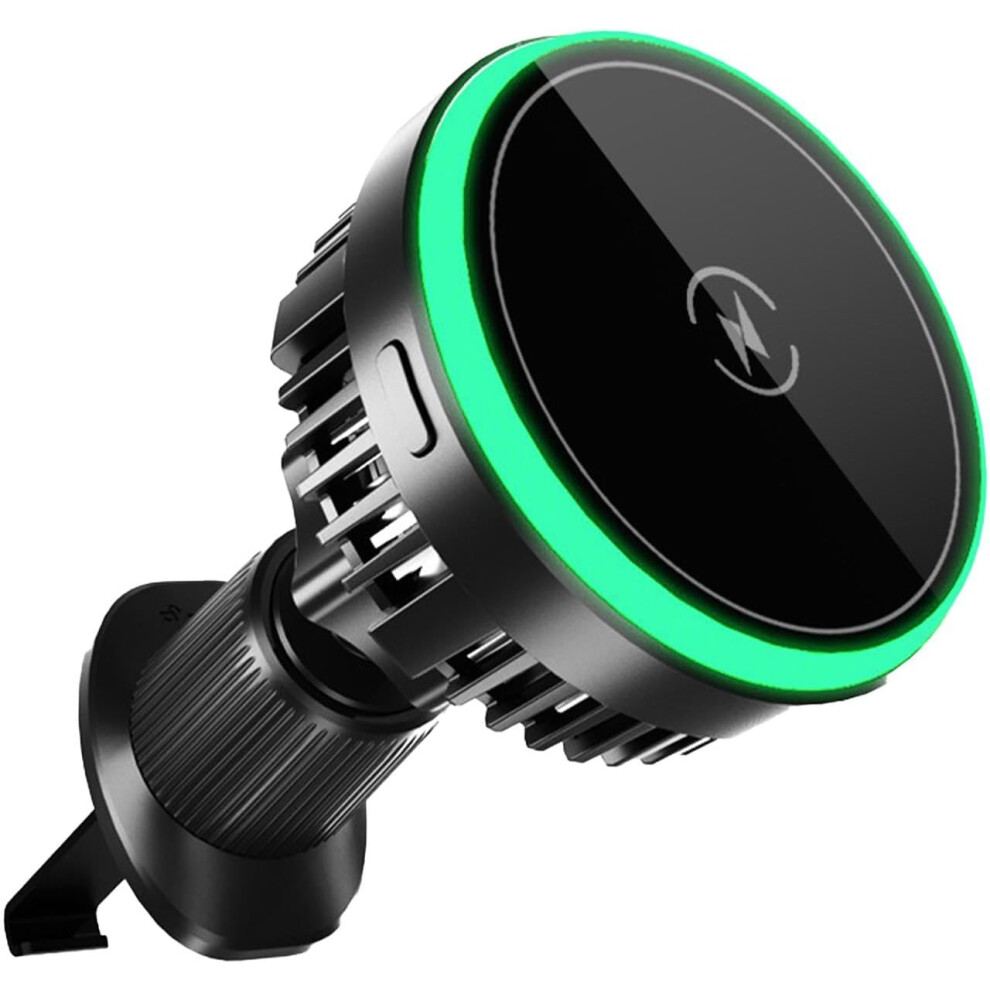 Wireless Car Charger Mount, Magnetic Air Vent Phone Holder Charger, Wireless Car Charger 15W Quick Charging Car Charger Phone Holder Mount for