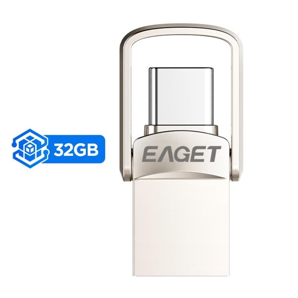 (32GB) Type C Flash Drive 2 In 1 Otg Usb 3.0 + Usb C Memory Stick With Keychain Dual Thumb Photo Stick Jump Drive