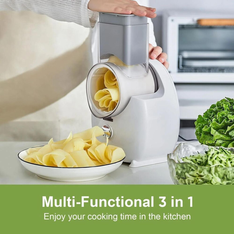 Electric Cheese Grater, Detachable Electric  Vegetable Slicer For Home Kitchen Use, Vegetables, Cheeses, And Nuts