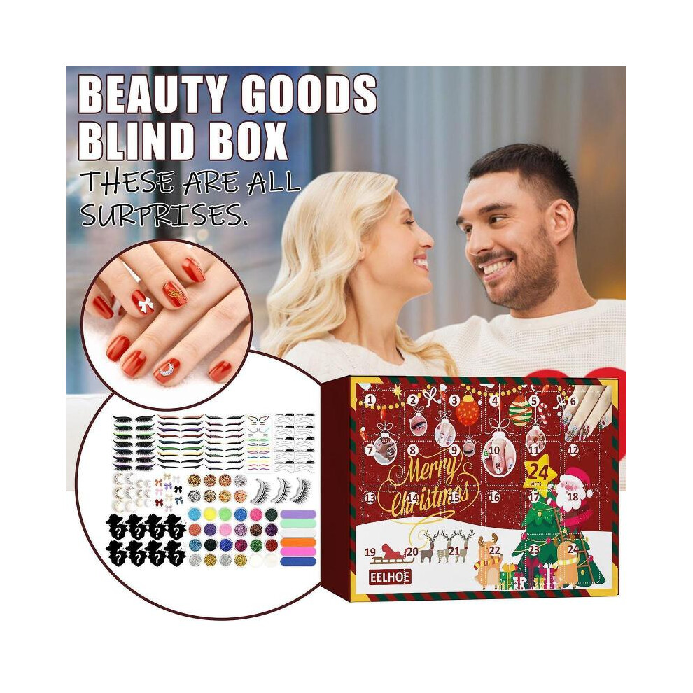 Christmas Blind Box Beauty Makeup Ornaments 24 Days Countdown Gifts