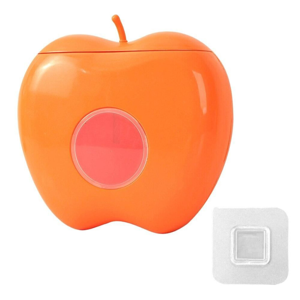 (orange) Wall-mounted Disposable Cling Film Cover Cling Bag Organizer Multifunctional Plastic Wall-mounted Safety Vover Kitchen Storage Hd