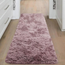 (60cm x 220cm (2ft x 7ft 7")_Runner, Tye Dye Pink) Nonslip Shaggy Fluffy Rugs Soft Extra Large Living Room Bedroom Carpets
