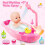 Baby Doll Bath Play Set, Real Water Faucet Function & Accessories 3