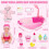 Baby Doll Bath Play Set, Real Water Faucet Function & Accessories 4
