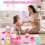 Baby Doll Bath Play Set, Real Water Faucet Function & Accessories 5