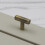 (40mm Pull) Antique Brass Hexagon Handles Kitchen Cabinet Pulls 3